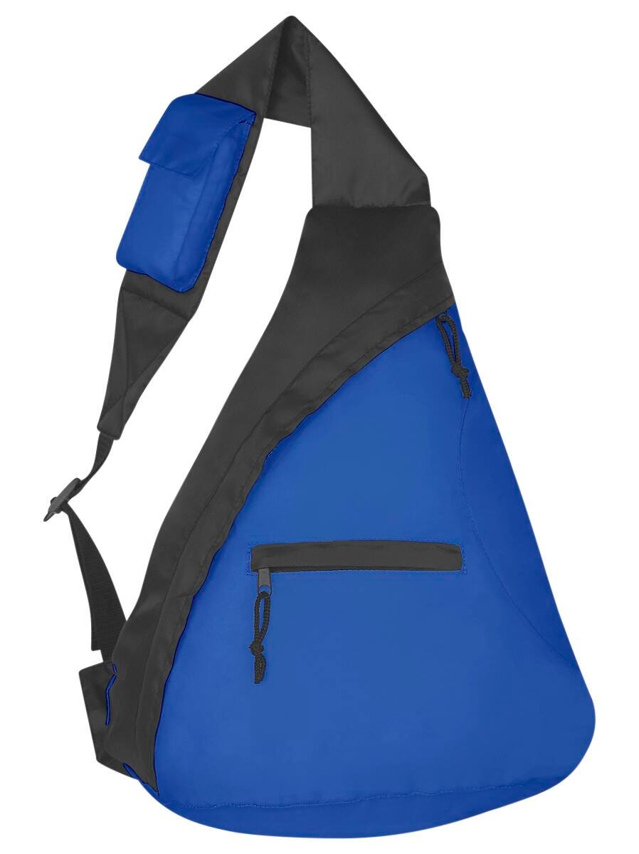 Budget Sling Backpack, Black/Royal Blue 2119763